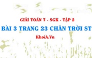 Bài 3 trang 23 Toán 7 Chân trời sáng tạo Tập 2